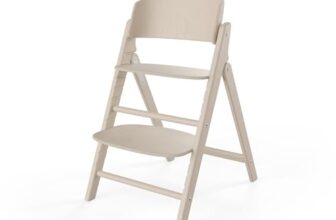 CYBEX Gold CLICK & FOLD Hochstuhl, Mitwachsend, 3-99 Jahre, Light Natural