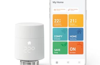 tado° smartes Heizkörperthermostat – Wifi Starter Kit V3+, inkl. 1 x Thermostat für Heizung – digitale App Steuerung – Alexa, Siri, Google Assistant