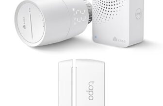 Bündel von TP-Link Kasa Smartes Heizkörperthermostat KE100 KIT + TP-Link Tapo T110 Smart Kontakt Sensor für Fenster-/Türsicherung