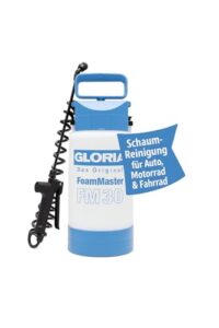 GLORIA Schaumsprüher FoamMaster FM 30 | 3 L Drucksprüher für Auto, Motorrad & Wohnmobil | Snow Foam Sprüher für Autoshampoo & Fahrzeugpflege mit 3 Schaum-Patronen und verstellbarer Schaumkonsistenz