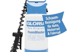 GLORIA Schaumsprüher FoamMaster FM 30 | 3 L Drucksprüher für Auto, Motorrad & Wohnmobil | Snow Foam Sprüher für Autoshampoo & Fahrzeugpflege mit 3 Schaum-Patronen und verstellbarer Schaumkonsistenz