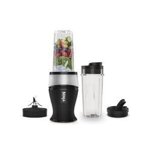 Ninja Slim Mixer & Smoothie Maker, 700 W, 2 x 470 ml, Silber/Schwarz