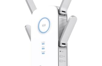 TP-Link RE655 WLAN Verstärker Repeater AC2600, Dual-Band AC + N, 1733 Mbit/s 5GHz + 800Mbit/s 2,4GHz, Gigabit-LAN-Port, 4*4-MU-MIMO, App Steuerung, maximale Abdeckung