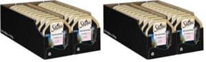 SHEBA Schale Nassfutter für Katzen Delikatesse in Gelee mit Lachs 2 x 11 x 85g (Packung mit 2)