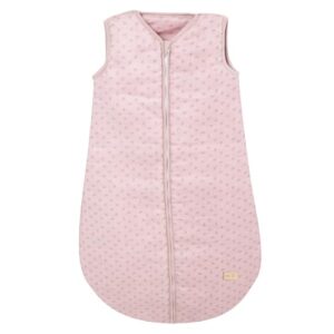 roba Kinderschlafsack Lil Planet 90 cm – Ganzjahres Schlafsack aus Bio-Baumwolle & Musselin – GOTS & Oeko-TEX Standard 100 – Rosa/Mauve