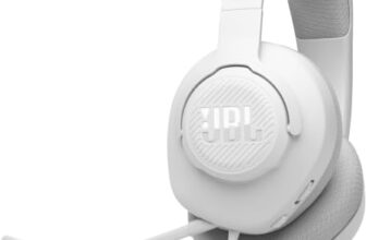 JBL Quantum 100M2 Gaming-Headset, Abnehmbares Mikrofon, 3,5-mm -Weiß