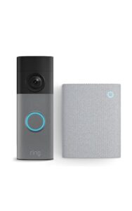 Ring Wired Video Doorbell (neueste Gen.) + Chime (3. Gen.)| Videotürklingel-Kamera | Retinal 2K, optimierter Zoom (bis zu 6x) | Breites Sichtfeld | 30 Tage Gratiszeitraum für Ring-Abonnement