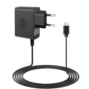 Ladekabel 45W Kompatibel mit Nintendo Switch, Console/OLED/Lite/Deck Dock/Switch Pro Controller 15V 2.6A Netzteil mit 1.5M Kabel Ladegerät Unterstützt TV Modus