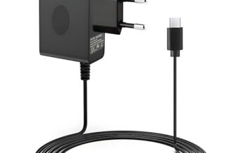Ladekabel 45W Kompatibel mit Nintendo Switch, Console/OLED/Lite/Deck Dock/Switch Pro Controller 15V 2.6A Netzteil mit 1.5M Kabel Ladegerät Unterstützt TV Modus
