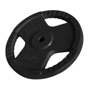 GORILLA SPORTS® Hantelscheiben 1,25–30 kg, 30 mm, Gusseisen, Gummi-Griffe