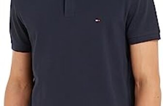 Tommy Hilfiger Herren Poloshirt Kurzarm Core 1985 Regular Fit, Blau (Desert Sky), XL