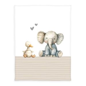 Herding babybest Microfaserflausch-Decke, Cuddle Crew, 75 x 100 cm, 100% Polyester, Mehrfarbig