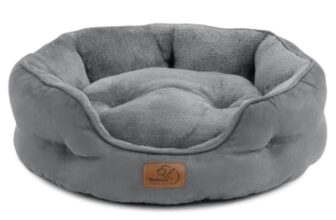 BEDSURE Katzenbett waschbar Rund Katzen Bettchen, 51x48x15cm