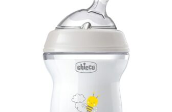 Chicco Natural Feeling Anti-Kolik Babyflasche für 0+ Monate, 150 ml, mit Weichem Silikonsauger und Doppelventil, Natürliches und Instinktives Gefühl beim Saugen, Kunststoffflasche