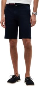 Tommy Hilfiger Herren Chino Shorts Denton Twill mit abnehmbarem Gürtel, Blau (Desert Sky), 30W