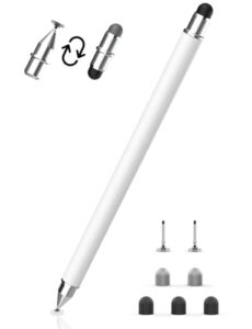 MEKO 3-in-1 Tablet Stift mit Faser/Gummi/Disc Spitzen für Tablets & Handys