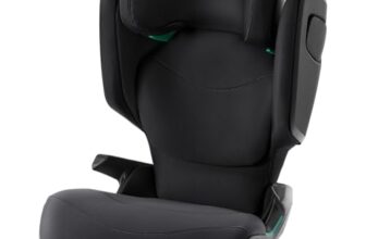 BRITAX RÖMER Kindersitz KIDFIX M i-Size, für Kinder von 100-150 cm (i-Size) mit und ohne ISOFIX, 3,5-12 Jahre, Space Black