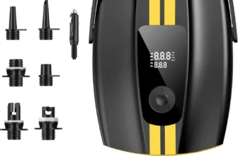 WaveRite 50 PSI Paddleboard-Pumpe Elektrische Tragbare ISup-Pumpe mit Auto-Abschaltung 9 Modi Paddleboard-Pumpe für Stan