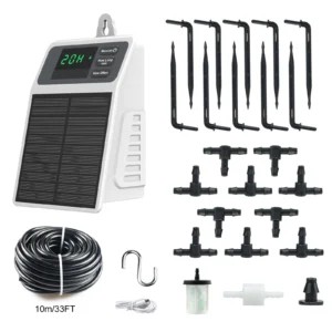 SOP17 Verbesserte Solar-Tropfbewässerungssystem Automatische Bewässerung von Pflanzen Zubehör für Haushalt und Garten Ba