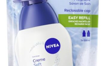 NIVEA Creme Soft Pflegeseife Nachfüllbeutel (500 ml), pflegende Handseife mit Mandel-Öl, mild duftende Flüssigseife zur sanften und hygienischen Reinigung