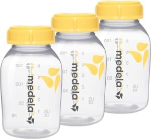 Medela Flaschen zur Aufbewahrung von Muttermilch | BPA-frei | Packung à 3 × 150 ml