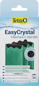 Tetra T8483 EasyCrystal Filter Pack C250/300 Filtermaterial mit Aktiv-Kohle, Filterpads für EasyCrystal Innenfilter, geeignet für Aquarien von 15-60 Liter, 3 Stück, grün