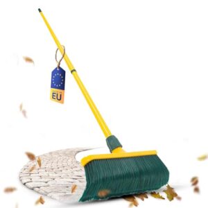 Novaliv Krallenbesen 40 cm Kunststoffkopf mit Teleskopstiel Gartenbesen