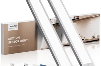 LROLTEF Schrankbeleuchtung Küche Led Lampe mit Bewegungsmelder 21cm 6500K