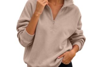 Generisch Sweatshirt Damen ohne Kapuze Leichte Winterpullover Damenpullover Oversized Pullover Elegant Sweater Übergangs Streetwear Pulli Basic Langarmshirt