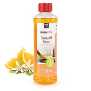 MICROACTIV Orangenöl Reiniger Konzentrat 1 x 500ml- Allzweckreiniger & Fettlöser mit frischem Orangenduft – Universalreiniger Made in Germany