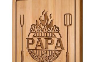 Giftasy Geschenke für Papa – Graviertes Bambus Schneidebrett, Papa Geschenk Geburtstag, Vatertag Vatertagsgeschenke, Vater Geburtstagsgeschenk, Papa Geschenk Weihnachten, Weihnachtsgeschenke für Papa