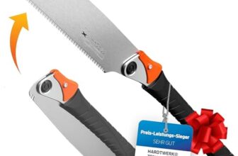 HARDTWERK klappbare Japansäge 240 mm aus SK4 Karbonstahl für Heimwerker