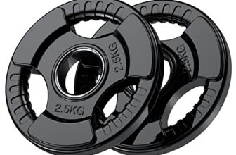 PhysKcal 2 x 2,5 kg Olympische Hantelscheiben mit Ø50 mm Bohrung
