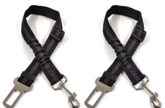 2pcs Anschnallgurt Hund Auto, Hundegurt fürs Auto