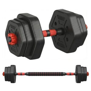 SONGMICS Hantelset mit Verbindungsstange, Hexagon, 10 kg
