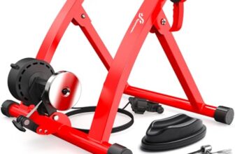 Sportneer Rollentrainer Fahrrad – Magnetischer Rollentrainer für 26-28″ & 700C Schnellspanner Vorderradunterlage Radtrainer mit 6 Widerstandsstufen für Indoor Riding mit Geräusch Reduktions Rad