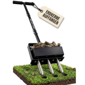 Briliantwerk® Rasenlüfter Pro | Aerifizierer für Rasen | Rasenbelüfter
