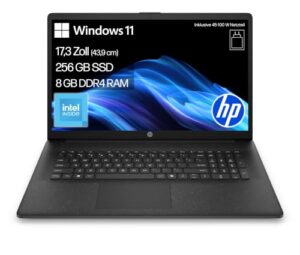HP Laptop, 17,3″ HD+, Intel N200, 8GB RAM, 256GB SSD
