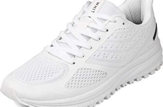 WHITIN Herren Laufschuhe Turnschuhe Damen Sportschuhe Weiß 43
