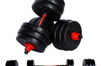 CCLIFE Hanteln Set 30 kg 2er Kurzhanteln Langhantel verstellbar Stahlrohr