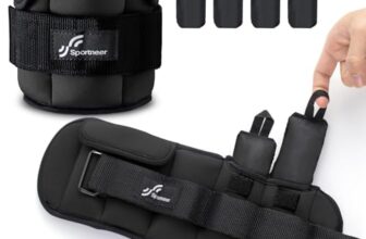 Sportneer Verstellbare Knöchelgewichte: Verbesserte Verstellbare Beingewichte, Gewichtsmanschetten Gewichte für Fitnessstudio, Fitness, Workout, 0,5–2,3 kg pro Knöchel, 0,9-4,5 kg pro Paar