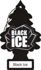WUNDER-BAUM Auto-Lufterfrischer I Anhänger für langanhaltenden Duft im Auto oder zu Hause I Black Ice, 1 Stück