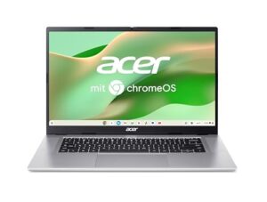 Acer Chromebook 315 (CB315-8H-824U) Laptop, Google ChromeOS, 15,6″ FHD IPS Display, MediaTek Kompanio 540 Octa-Core, 4 GB RAM, 64 GB eMMC, Arm Mali-G57 MC2, QWERTZ Tastatur, Silber