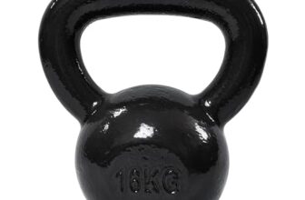 Amazon Basics Kugelhantel aus Gusseisen, 16 kg, Schwarz