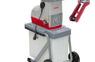 IKRA Elektro Gartenhäcksler Walzenhäcksler ILH 3000A, inkl. Gartenschere