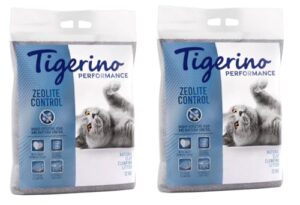 Tigerino Performance Zeolite Control Katzenstreu | Babypuderduft (2x12KG)