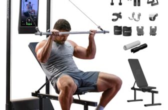Speediance Gym Monster 2 Smart Home Gym, Upgraded AI-Powered Home Workout Maschine, Multifunktionale Smith Maschine, Ganzkörper-Krafttraining Fitnessgeräte, All-in-One Workout (GM2 Works Plus)