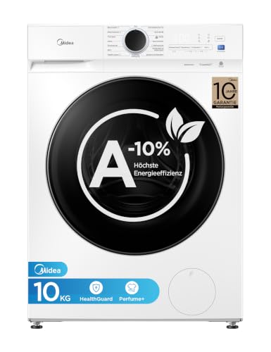 Midea Waschmaschine 10 kg Energieeffizienzklasse A-10% weiß MFV3EW100BA10