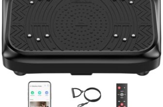 Werara Vibrationsplatte mit App, Rüttelplatte Lymphdrainage bis 220KG