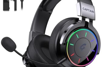 Gvyugke 2.4GHz Gaming Headset Wireless für PC, Ps5, Ps4, Switch, Mac